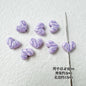 Heart Metal Beads Baking Painted Bubble Tea Design Alloy 10pcs 21