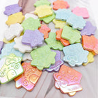 Plating Cat House Acrylic Flat Beads 30mm Pastel Colors 50pcs 2