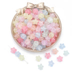 Crackle Star Acrylic Beads 11mm Translucent Glossy 100pcs 5