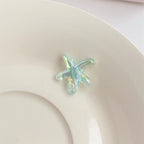 UV Plating Starfish Acrylic Beads 20mm Transparent Iridescent 250pcs 6
