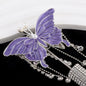 Butterfly Metal Beads 64mm Chunky Tassel Enamel Alloy 3pcs 6