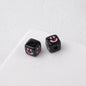 Colorful Smiley Square Acrylic Beads 9mm Enamel Glossy 20pcs 12