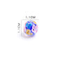 Flower Glass Beads 11mm Multi-Colored Antique Style 5