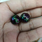 Glow In The Dark Round Acrylic Beads 16mm Meteorite Plated 100pcs 13