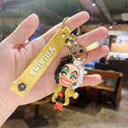 Halloween Witch Keychain Acrylic Colorful Vibrant Charm 3