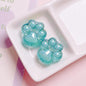 Transparent Cat Claw Acrylic Beads 26mm UV Plating 5pcs 11