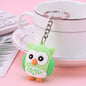 PVC Owl Keychain Cute Animal Charm Bright Colors Assorted 8