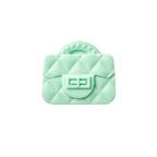 Handbag Silicone Beads Quilted Mini Purse Solid Colors 10pcs 4