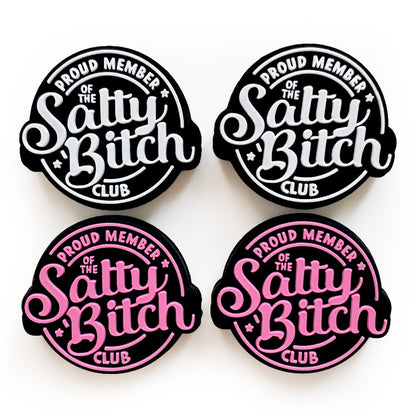Silicone Focal Beads Proud Member Salty Bitch Club Script 20pcs 4
