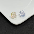 Transparent Duck Glass Beads 12mm Amber Translucent 100pcs 3