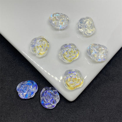 Czech Glass Beads Rose 12mm Soft Purple Pink 100pcs 9