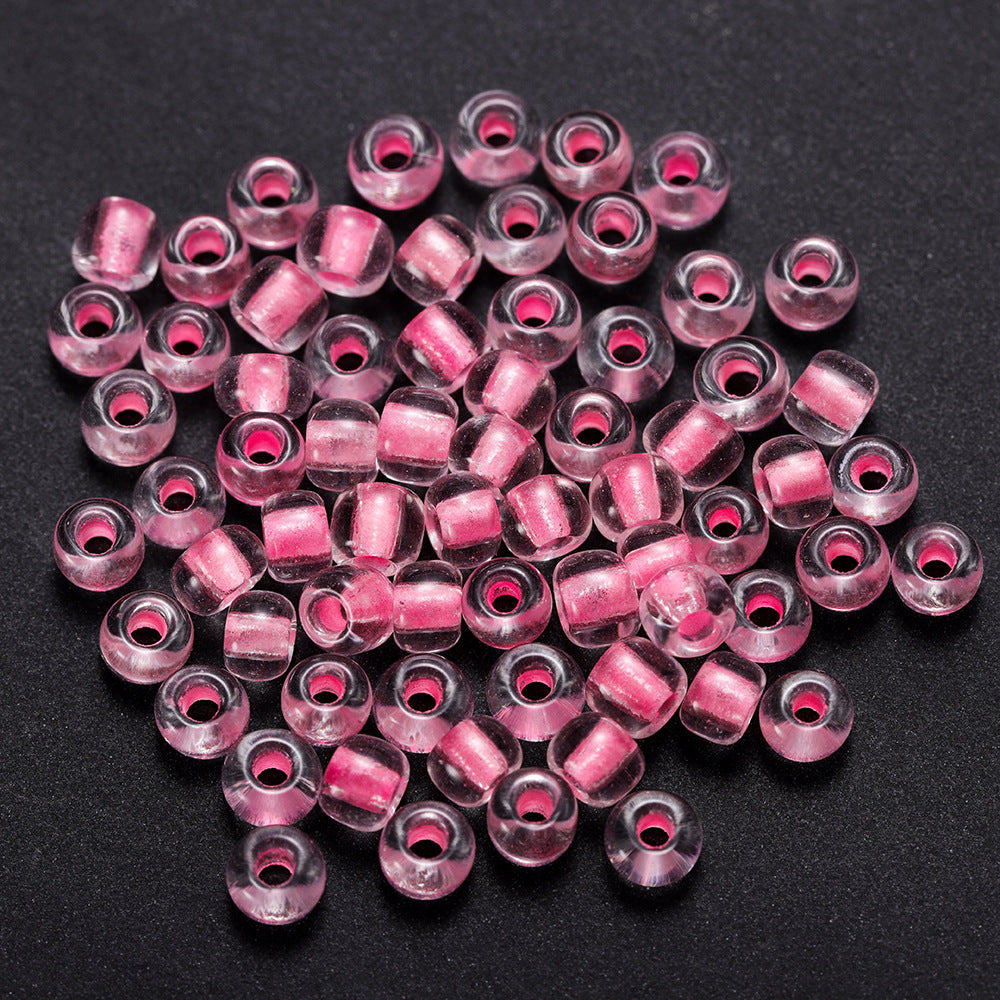 Glow In The Dark Seed Glass Beads 3mm Multicolor Stripes 1800pcs 36