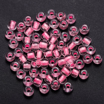 Glow In The Dark Seed Glass Beads 3mm Multicolor Stripes 1800pcs 36
