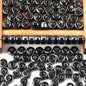 Cylindrical Ceramic Beads 6mm Glossy Rainbow Spacer 10pcs 13