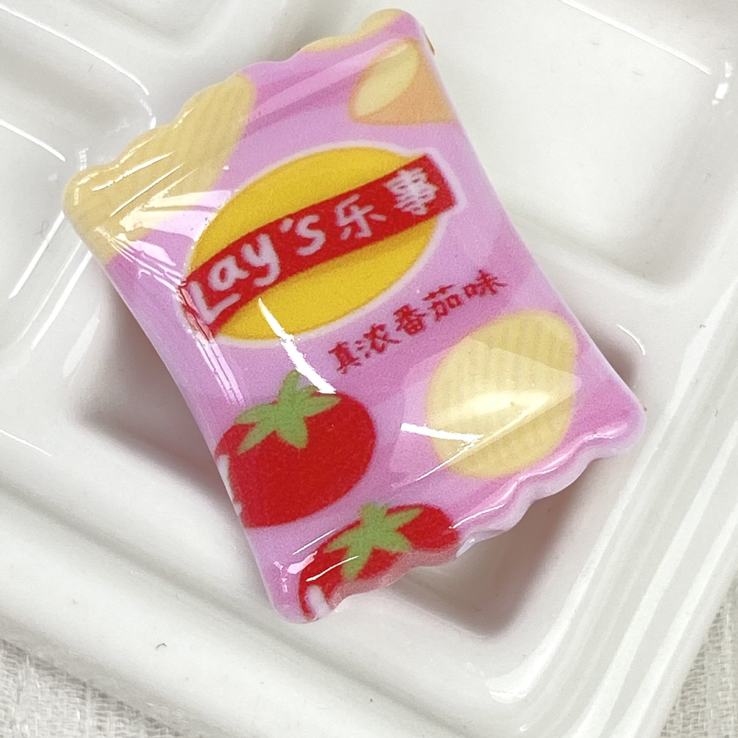 Square Acrylic Beads 26mm Chip Bags Colorful Mixed 50pcs 8