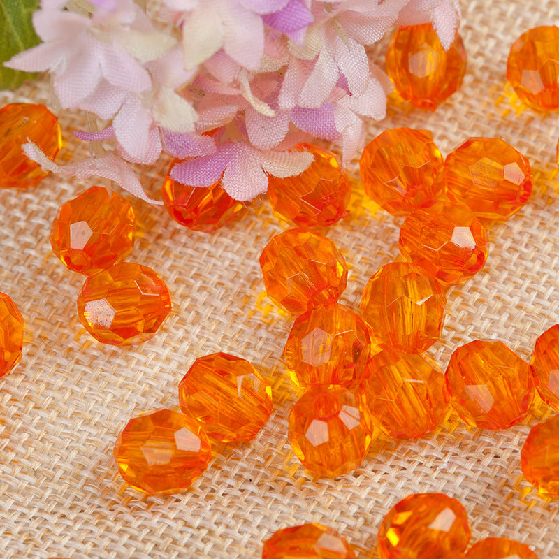 Faceted Clear Bubblegum Beads 20mm Translucent Chunky Acrylic 110pcs 3