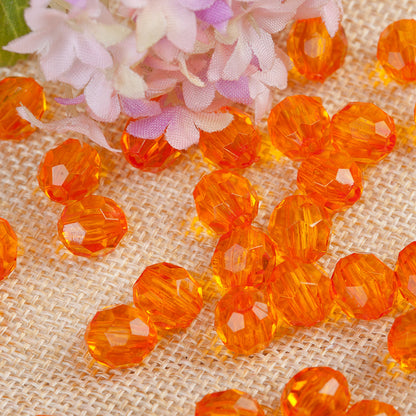 Faceted Clear Bubblegum Beads 20mm Translucent Chunky Acrylic 110pcs 3