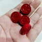 Painted Flat Round Acrylic Beads 20mm Double Smiley Colorful 100pcs 8