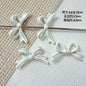 Bow Metal Beads 24mm Painted Lace Pastel Colors 20pcs 6