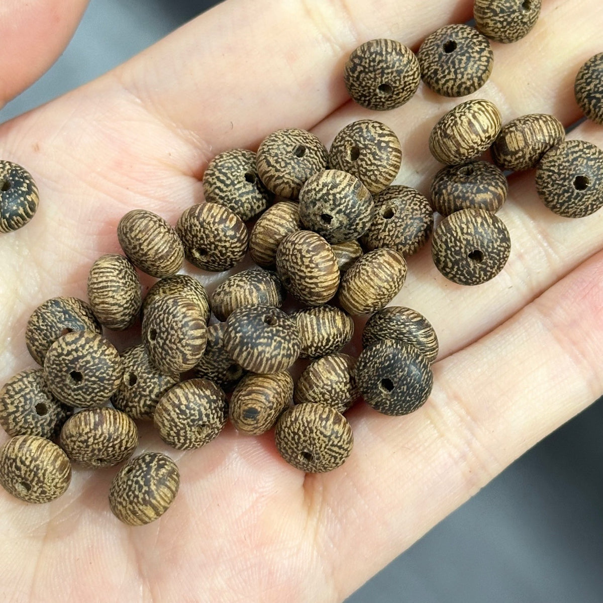 Wood Agarwood Spacer Beads 9mm Natural Brown Rustic 50pcs 3