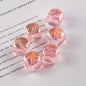 Transparent Flat Square Acrylic Beads 15mm Candy Colors 50pcs 6