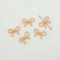 Hollow Bow Metal Beads 13x12mm Glossy Baking Painted Alloy 20pcs 9