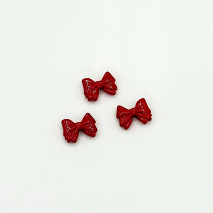 Bow Metal Beads 12mm Glossy Baking Painted Alloy 20pcs 18