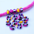 Plastic Round Spacer Beads 16mm Bright Color Combination 20pcs 5