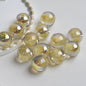 Shimmer Crystal Resin Beads 12mm Round Glossy Mixed Colors 40pcs 11