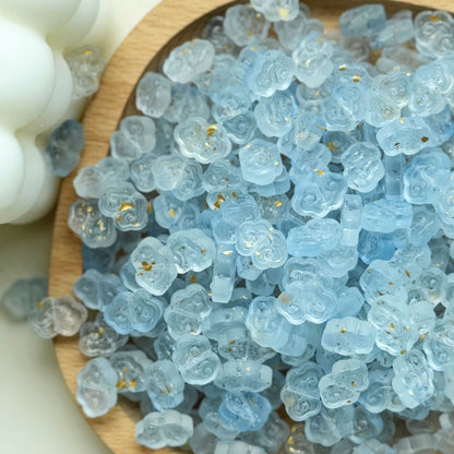 Czech Glass Beads Flower 9 13mm Imitation Jade Jelly Colors 30pcs 10