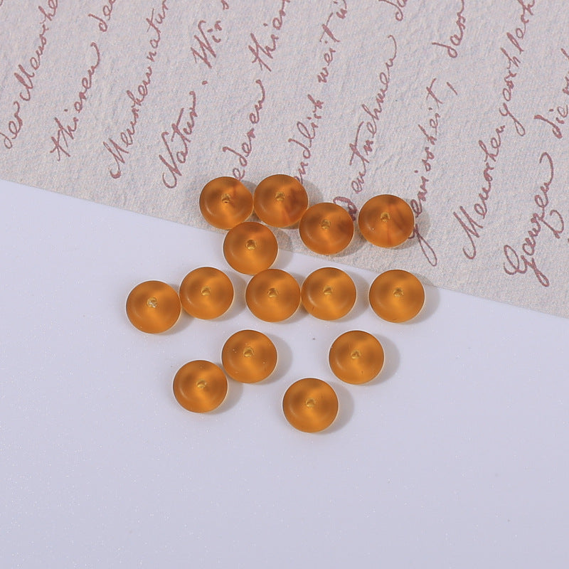 Glass Round Spacer Beads 6mm 8mm Imitation Jade Color 100pcs 27