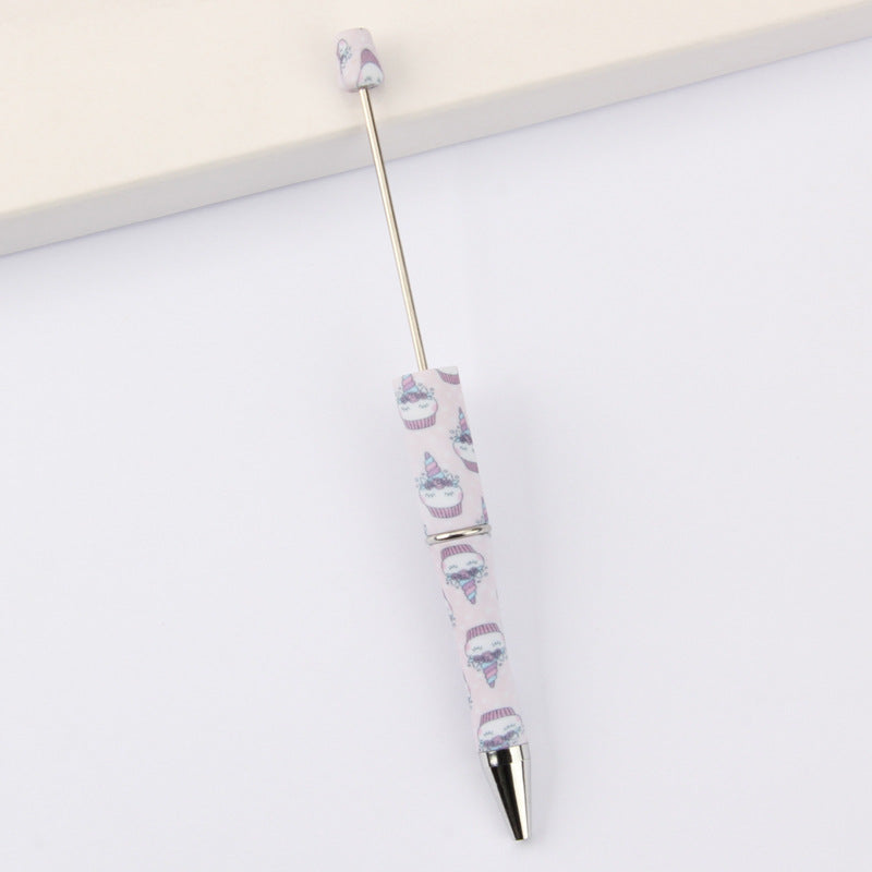 Beadable Pen Printed Pattern Plastic Light Weight