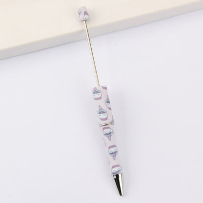 Beadable Pen Printed Pattern Plastic Light Weight