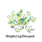 Flat Clay Beads Fruit and Christmas Tree Pattern Polymer 50pcs 15