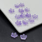 Iridescent Cherry Blossom Glass Beads 10mm Assorted Colors 100pcs 12