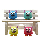 Silicone 3D Focal Beads Monster Googly Eyes Fuzzy Texture 20pcs 5