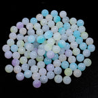Dual Color Gradient Round Acrylic Beads 8-10mm Imitation Jade 100pcs 6