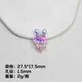 Glitter Bunny Lollipop Resin Beads 28mm Iridescent 10pcs 6