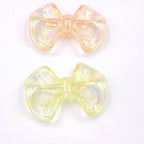 Transparent Puff Bow Acrylic Beads 14mm 25mm and 23mm 31mm Iridescent 20pcs 3