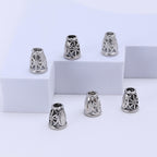 Hollow Tassel Cone CCB Plastic Beads 15x10mm Silver 500pcs 5