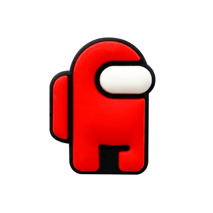 Silicone Focal Beads Among Us Characters Side Profile 10pcs 3