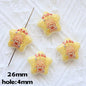 Butterbar Printed Star Acrylic Beads 25mm Glossy Pastel 20pcs 10