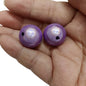 Plated Bubblegum Beads 20mm Iridescent Laser-coated Bulb 50pcs 5