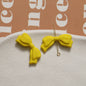 Rubberized Spray Painted Sweet Bow Acrylic Beads 13x29mm 2pcs 7