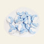 Silicone Focal Beads Cloud Rainbows Hearts Layered Design 20pcs 11
