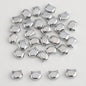 Plating Flat Cat Head Glass Beads 8mm x 10mm Iridescent Colors 30pcs 18