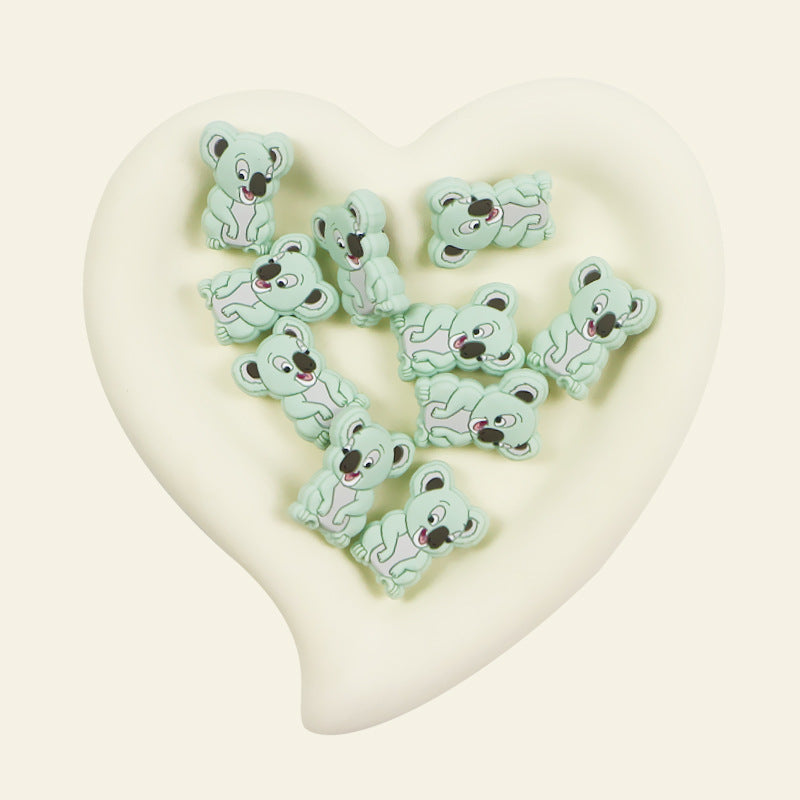 Silicone Focal Beads Koala Sitting Pose 20pcs 5