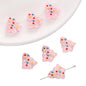 Christmas Tree Transparent Glass Beads 15x16mm Colorful Ornaments 10pcs 7