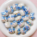 UV Plating Kitten Acrylic Beads 23mm Colorful Two Tone 5pcs 2