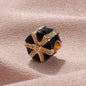 Cube Metal Beads 10mm Christmas Gift Box Enamel Large Hole 10pcs 6
